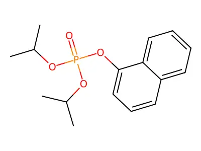 Phosphoric acid, bis(1-methylethyl) 1-naphthalenyl ester structure
