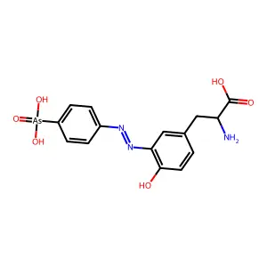 Tyrosine-4-azobenzenearsonate structure