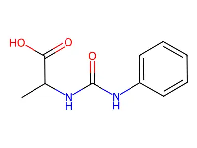 (S)-2-(3-Phenylureido)propanoic acid structure