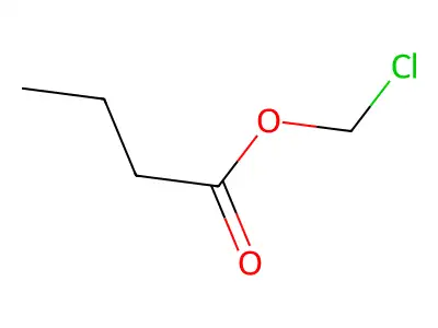 Chloromethyl butanoate structure