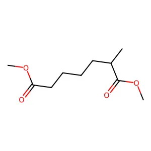 Dimethyl 2-methylheptanedioate structure