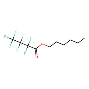 Hexyl heptafluorobutanoate structure