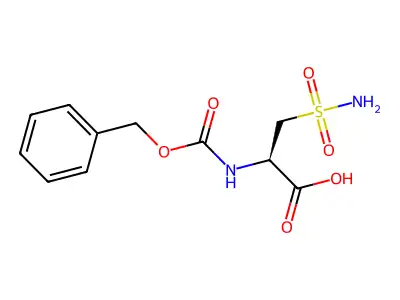 2-{[(Benzyloxy)carbonyl]amino}-3-sulfamoylpropanoic acid structure