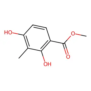 Benzoic acid, 2,4-dihydroxy-3-methyl-, methyl ester structure