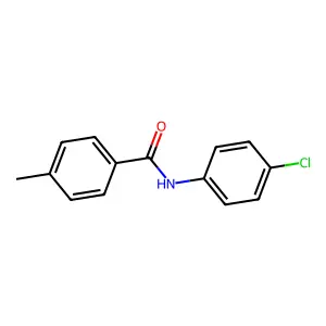 N-(4-chlorophenyl)-4-methylbenzamide structure