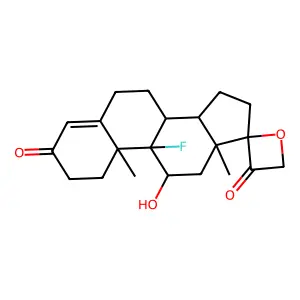 Progesterone, 17, 21-epoxy-9-fluoro-11beta-hydroxy- structure