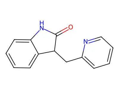 3-(2-pyridinylmethyl)-1,3-dihydro-2H-indol-2-one structure
