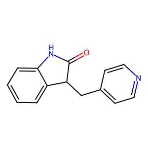 2h-Indol-2-one,1,3-dihydro-3-(4-pyridinylmethyl)- structure