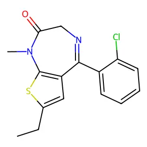氯噻西泮 structure