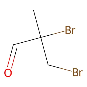 2,3-Dibromo-2-methylpropanal structure