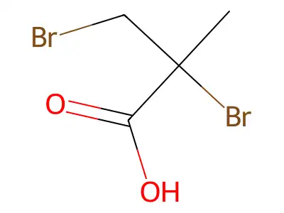 2,3-Dibromo-2-methylpropanoic acid structure