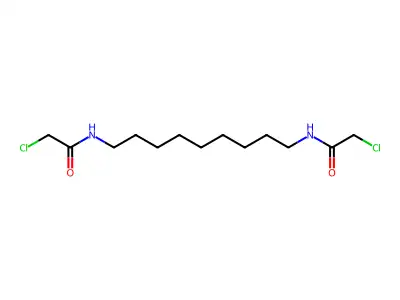 2-chloro-N-{9-[(chloroacetyl)amino]nonyl}acetamide structure