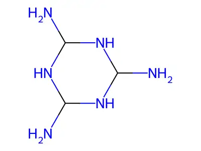 1,3,5-Triazine-2,4,6-triamine, hexahydro- structure