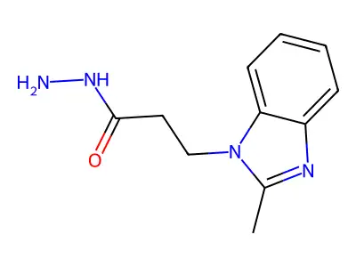 3-(2-Methylbenzimidazol-1-yl)propanehydrazide structure