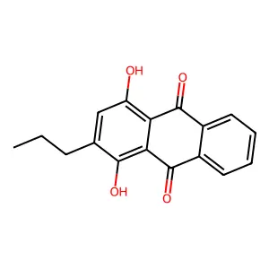 Anthraquinone, 1,4-dihydroxy-2-propyl- structure
