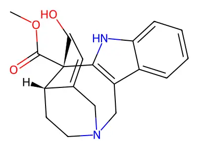 19,20-(E)-Vallesamine structure