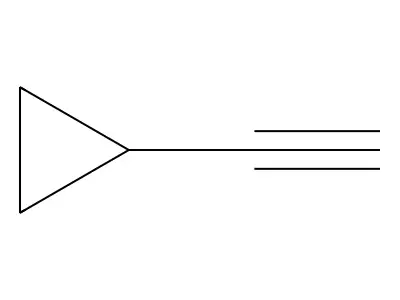 环丙基乙炔 structure