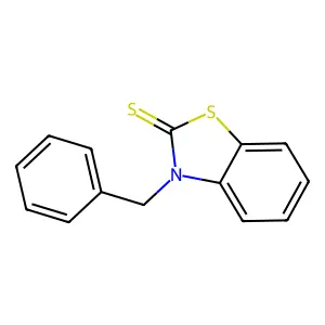 2(3H)-Benzothiazolethione, 3-(phenylmethyl)- structure