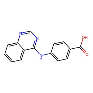 4-((Quinazolin-4-yl)amino)benzoic acid structure