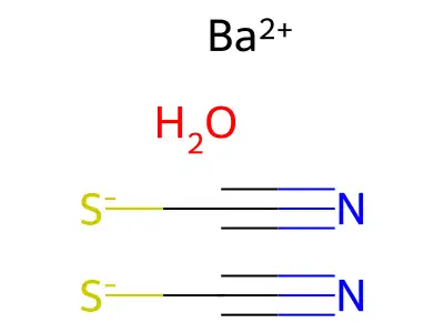 Barium thiocyanate structure
