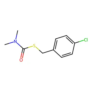 S-(4-Chlorobenzyl)-N,N-dimethylthiocarbamate structure