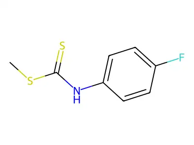 methyl N-(4-fluorophenyl)carbamodithioate structure