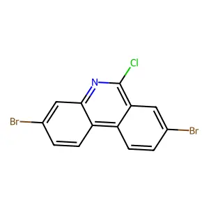 3,8-Dibromo-6-chlorophenanthridine structure