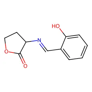 3-[(2-Hydroxyphenyl)methylideneamino]oxolan-2-one structure