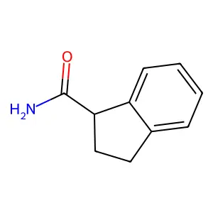 2,3-二氢-1H-茚-1-甲酰胺 structure