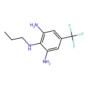 Toluene-3,4,5-triamine, alpha,alpha,alpha-trifluoro-N4-propyl- structure