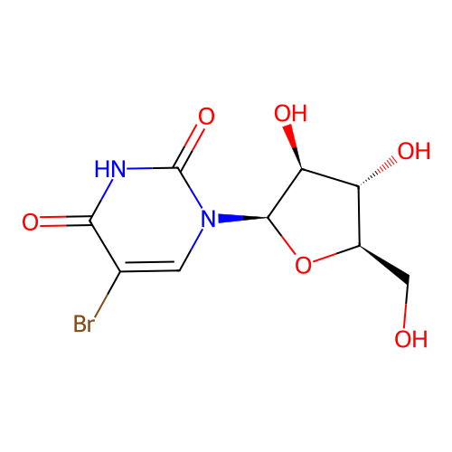 5-BroMoarabinouridine structure