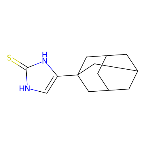 4-Adamantan-1-yl-1,3-dihydro-imidazole-2-thione structure