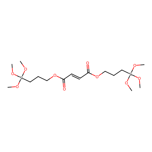 Bis(3-(trimethoxysilyl)propyl) fumarate structure