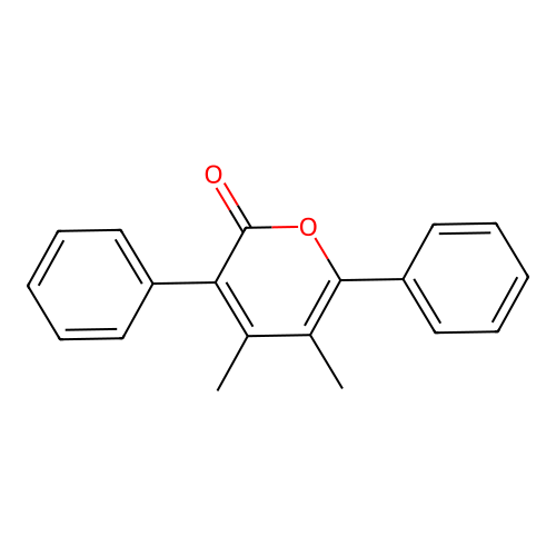 2H-Pyran-2-one, 4,5-dimethyl-3,6-diphenyl- structure