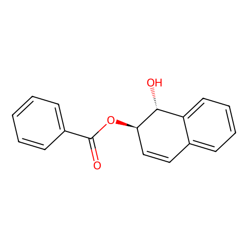 [(1R,2R)-1-hydroxy-1,2-dihydronaphthalen-2-yl] benzoate structure