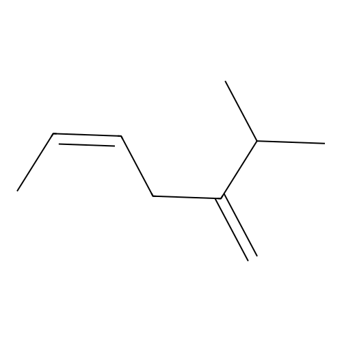 cis-2-Methyl-3-methylenehept-5-ene structure