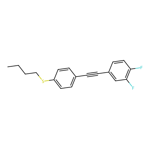 4-{[4-(Butylsulfanyl)phenyl]ethynyl}-1,2-difluorobenzene structure