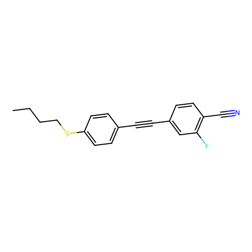 4-{[4-(Butylsulfanyl)phenyl]ethynyl}-2-fluorobenzonitrile structure