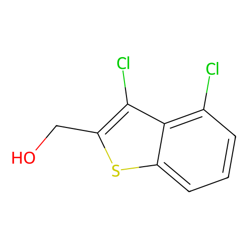 (3,4-Dichloro-1-benzothien-2-yl)methanol structure