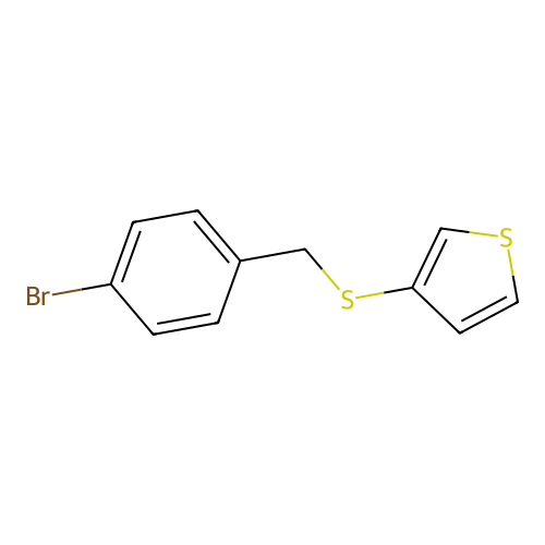 4-Bromobenzyl thien-3-yl sulfide structure