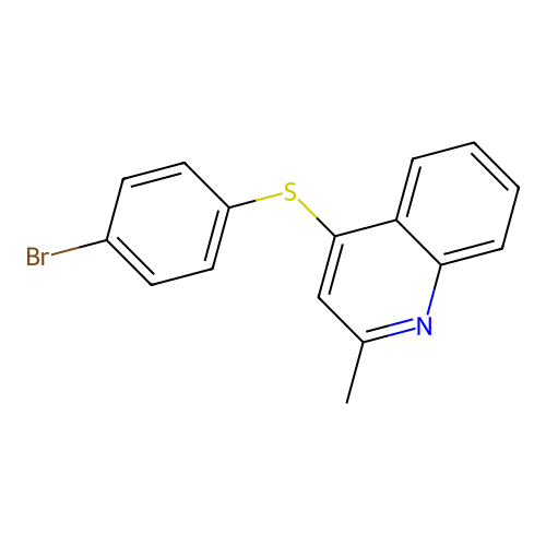 4-(4-Bromophenyl)sulfanyl-2-methylquinoline structure