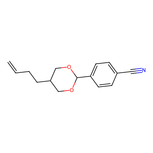 4-(5-But-3-enyl-1,3-dioxan-2-yl)benzonitrile structure