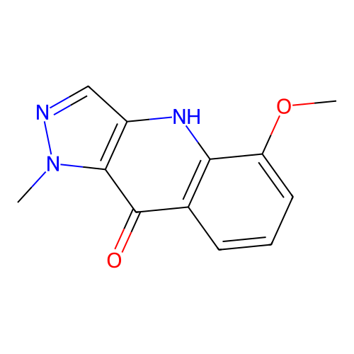 5-methoxy-1-methyl-1H-pyrazolo[4,3-b]quinolin-9(4H)-one structure
