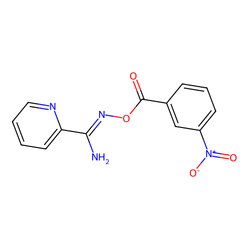 N'-{[(3-nitrophenyl)carbonyl]oxy}pyridine-2-carboximidamide structure