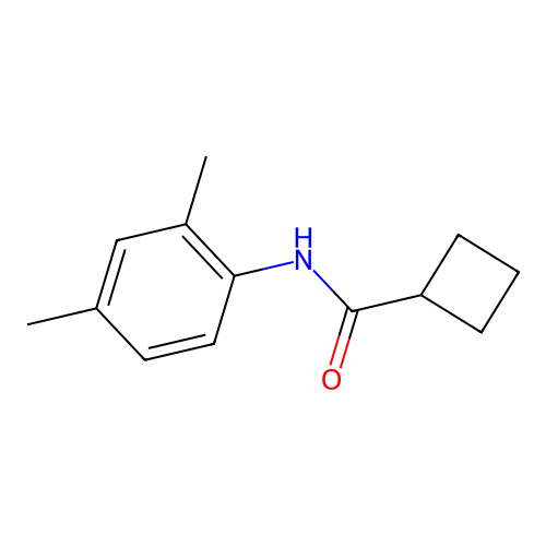 N-(2,4-dimethylphenyl)cyclobutanecarboxamide structure