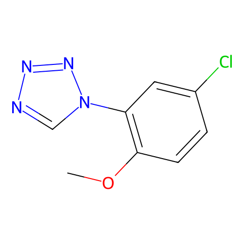 1-(5-chloro-2-methoxyphenyl)-1H-tetrazole structure