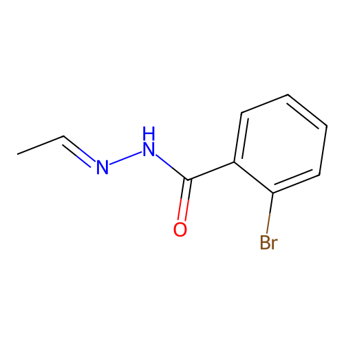 2-bromo-N-(ethylideneamino)benzamide structure
