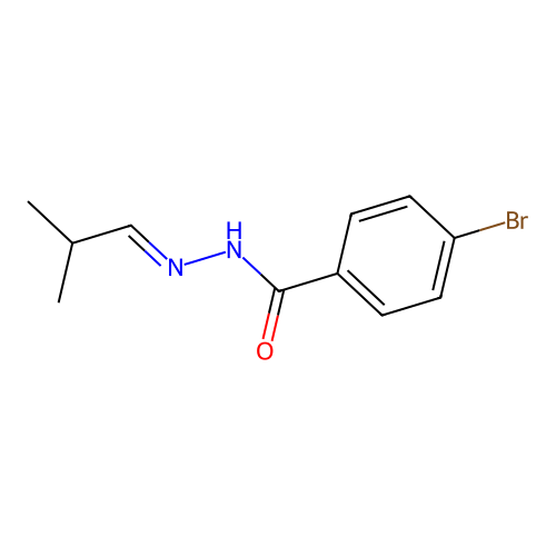 4-bromo-N'-(2-methylpropylidene)benzohydrazide structure