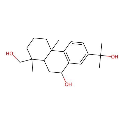 abieta-8,11,13-triene-7,15,18-triol structure