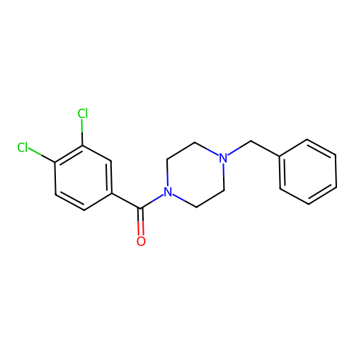 1-Benzyl-4-(3,4-dichlorobenzoyl)piperazine structure